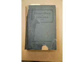 RARE AMAZING FIND! Specimen Book And Catalogue 1923 American Typefinders Company