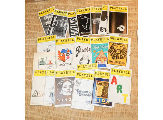 Large Lot Vintage NYC Theater Playbills