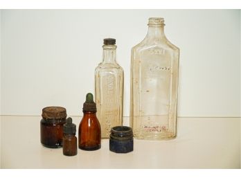 Group Of Vintage Bottles Kreml Hair Tonic, Whelan Drugs Prescription Service Plus 3 More!
