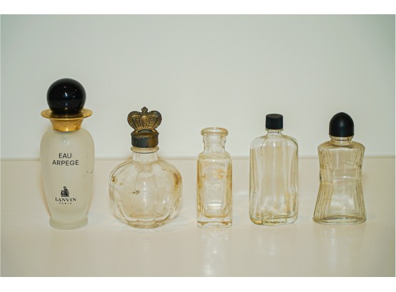 Group Of Antique Perfume And Medicine Bottles