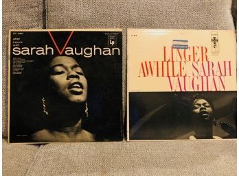 2 Albums Sarah Vaughan Linger Awhile And After Hours