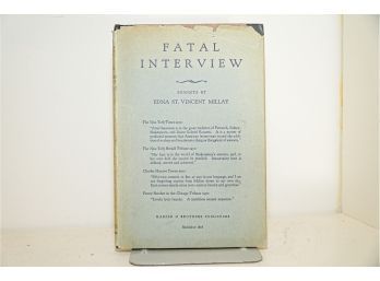 Fatal Interview, Sonnets By Edna St Vincent Millay Book 1931 12th Printing