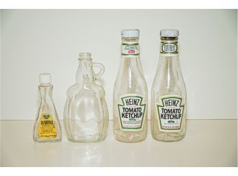 4 Vintage Food Bottles