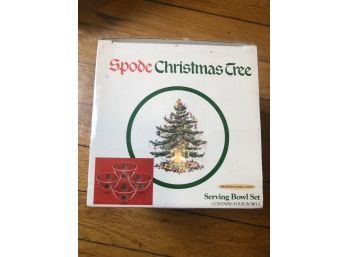 Set Of 4 New In Box ~ SPODE Christmas Glass Bowls