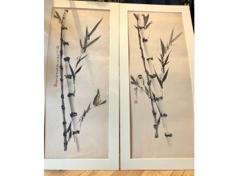 Pair Of Asian Lithographs From The 60's BEAUTIFUL!!