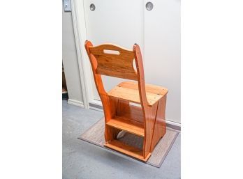 Wood Step Stool / Chair