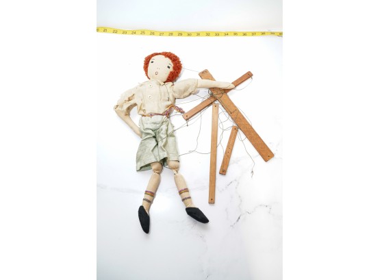 Antique Raggedy Ann Marionette