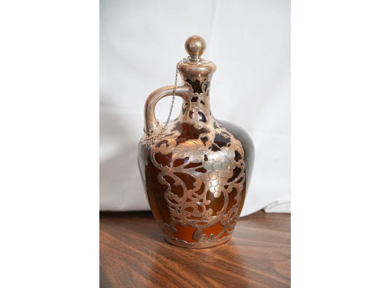 Sterling Silver Mounted Rookwood Pottery Jug ~ STUNNING!