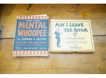 Retro Book/games Mental Whoopee And May I Leave The Room!