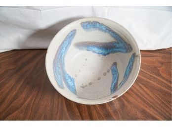 Hand Thrown Pottery Bowl Signed 1983