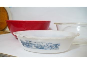 Group Of Three Retro Pyrex!  See Pictures!