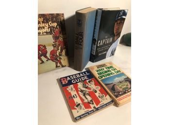 Lot Of Sports Books Including 1943 Baseball Guide!