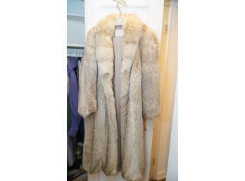 Full Length Fur Coat Fox Lining Near Perfect Size M/L By Rafel The Fur Shop!