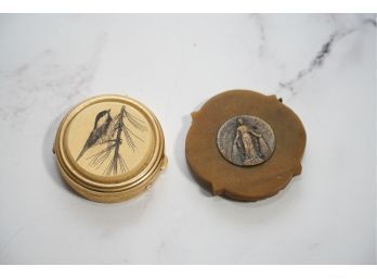 Vintage Pill Box And Medal