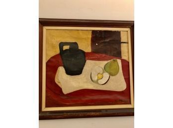 MIna Boehm Metzger Still Life On Canvas Student Of Arshile Gorsky
