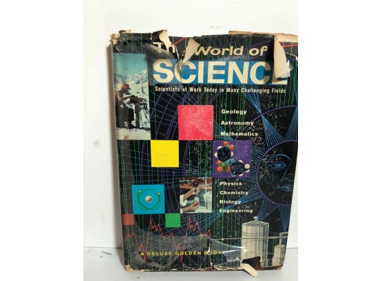 The World Of Science A Deluxe Golden Book 1958 Simon And Schuster First Edition