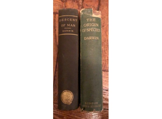 2 Books Darwin The Descent Of Man And Selection In Relation To Sex  1909 And The Origin Of Species 1906