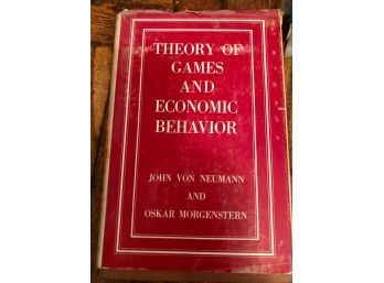 Theory Of Games And  Economic Behavior John Von Newman And Oskar Morgenstern  1947 First Edition VERY GOOD