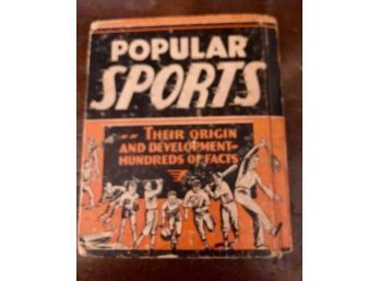 Popular Sports Their Origin And Development By Frank D Collins 1935