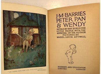 Peter Pan And Wendy  By Barrie Early Edition AS IS