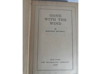 Gone With The Wind  Margaret Mitchell 1936  First Edition