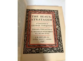 1898 The Beaux Stratagem By George  Farquhar