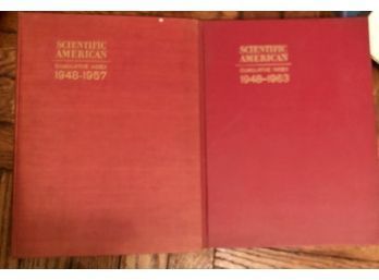 2 Books Scientific America 1948-57 And 1948-63  Cumulative Index