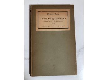 General George Washington The Orderly Book,  1898