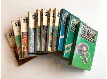 Set Of 12 First Edition Star Trek Paperbacks  By Alan Dean Foster 1-10 With Extra #8