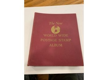 World Wide Postage Stamp Collecting Book, 1/3 Full?