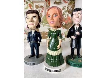 3 Bobbleheads, Dark Shadows Angelique, Barnabus And Quentin