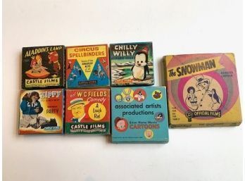 6- 8 MM Films Including Daffy Duck, WC Fields, Chilly Willy, Etc