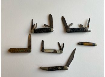 Graef & Schmidt, Forest Master, Pal Cutlery USA, Imperial Prov, Group Of 6 Vintage Pocket Knives