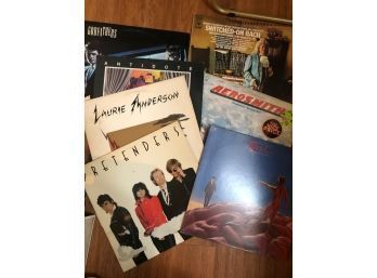 Group Of Mixed Albums Laurie Anderson, The Pretenders, Aerosmith, Antidote, Switched On Bach, Rush