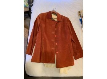 Suede Jacket Made In Canada And Daniel Hechter Blouse