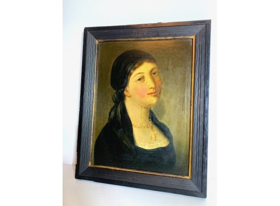 19th Century Portrait Of A Lady French  See Tag Attached
