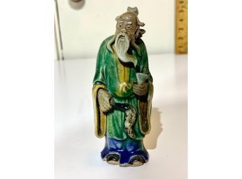 Chinese Bearded Mud Man Stamped On Bottom Late 1890's