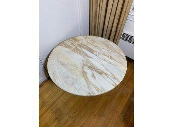 Vintage Round Marble Coffee Table Made In Italy Art.  38' Round