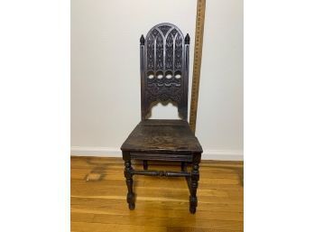 Gothic Carved Side Chair Solid Oak