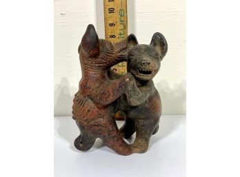 Antique Dancing Dogs Of Colima Sculpture