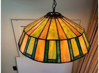 MCM Stained Glass Chandelier As Show