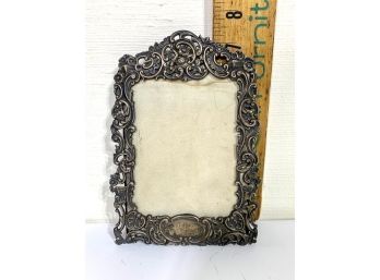 Sterling Silver Photo Frame Marked
