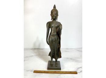 Bronze Ayutthaya Style Thai Abhaya Protection Buddha Statue