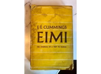 E. E. Cummings Eimi First Edition 1934