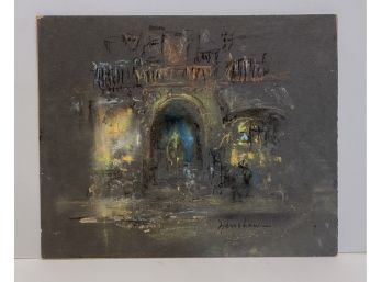 Original Pastel On Paper By  Glenn Cooper Henshaw Signed Lower Right Washington Square Arch