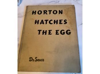 Horton Hatches An Egg By Dr Seuss ~ First Edition 1940