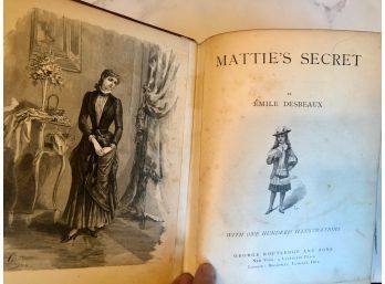 RARE ~ Mattie's Secret  By Emile Desbeaux  1887 With 100 Illustrations