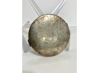 Mexican Sterling Silver Embossed Compact