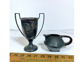 Holland America Line Trophy And Plate Creamer