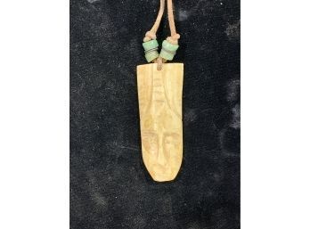 Vintage Carved Tribal Necklace